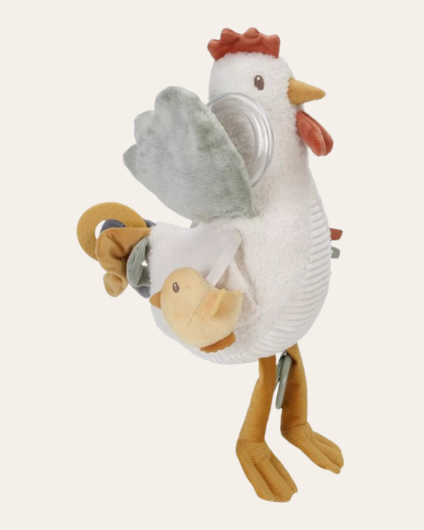 Little Dutch |  Little Farm | Activiteiten Knuffel | Kip | 25 cm.