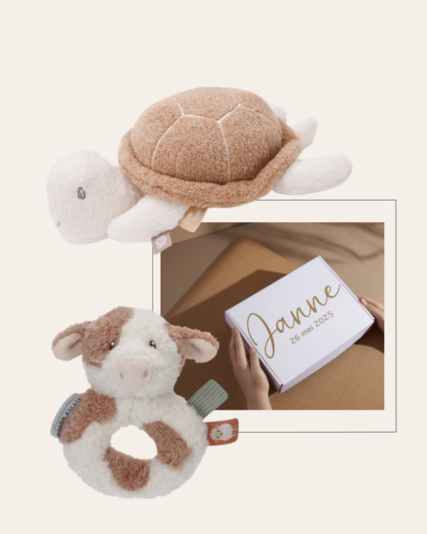 Geschenkset Turtle | Rammelaar | Koe