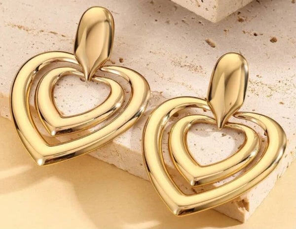 Boucles d’oreilles cœur