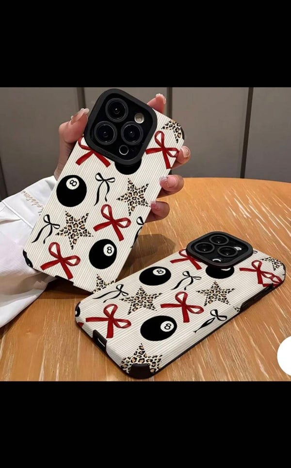 Coque De Téléphone Papillon Noeud Pour Apple Iphone 13/12/11 Tpu Matériel Couleur Noire Mod...