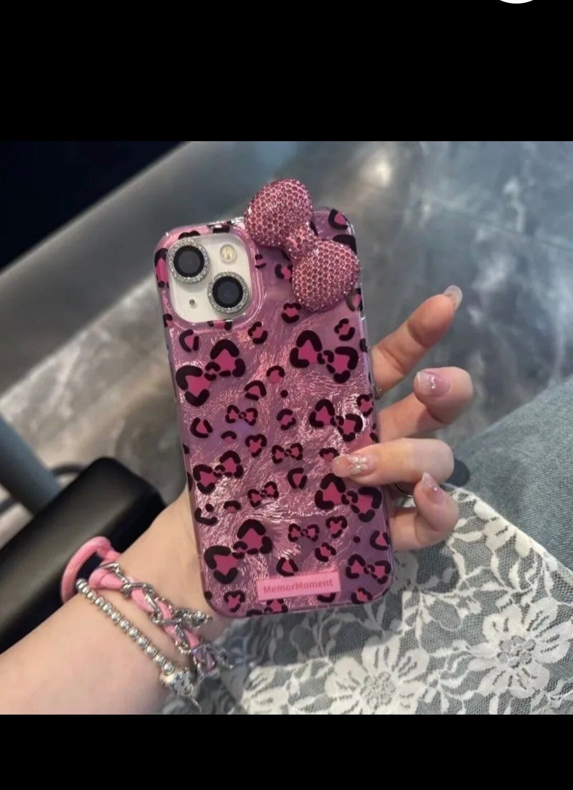 Coque De Téléphone Papillon Noeud Pour Apple Iphone 13/12/11 Tpu Matériel Couleur Noire Mod...