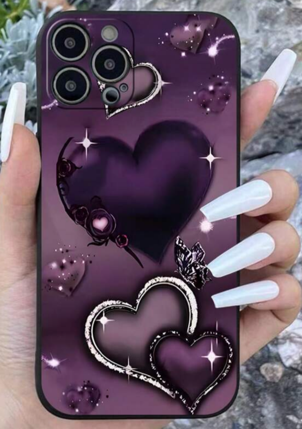 Coque téléphone en cœur