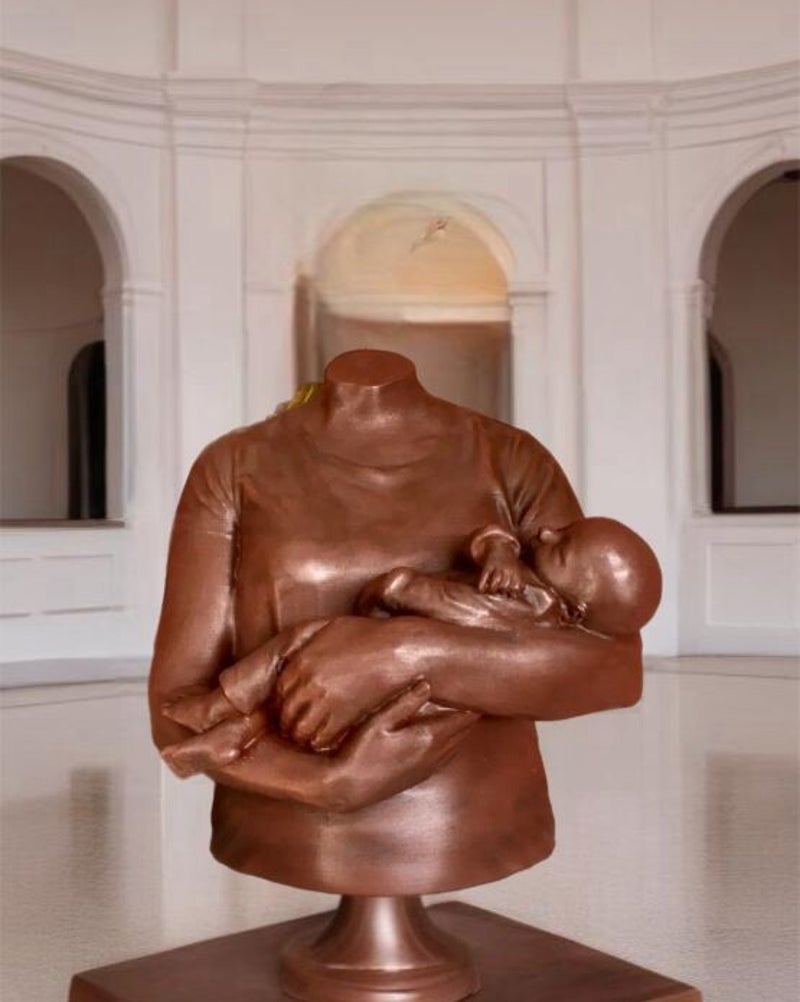 moeder met baby beeld
