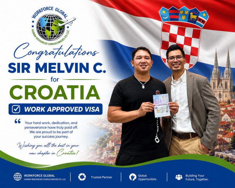 Approved Croatia Visa sir Melvin  