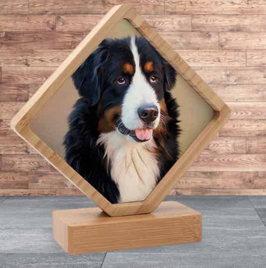 Bamboe fotolijst - vierkant