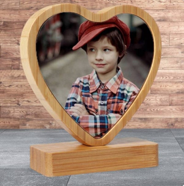 Bamboe fotolijst - hart