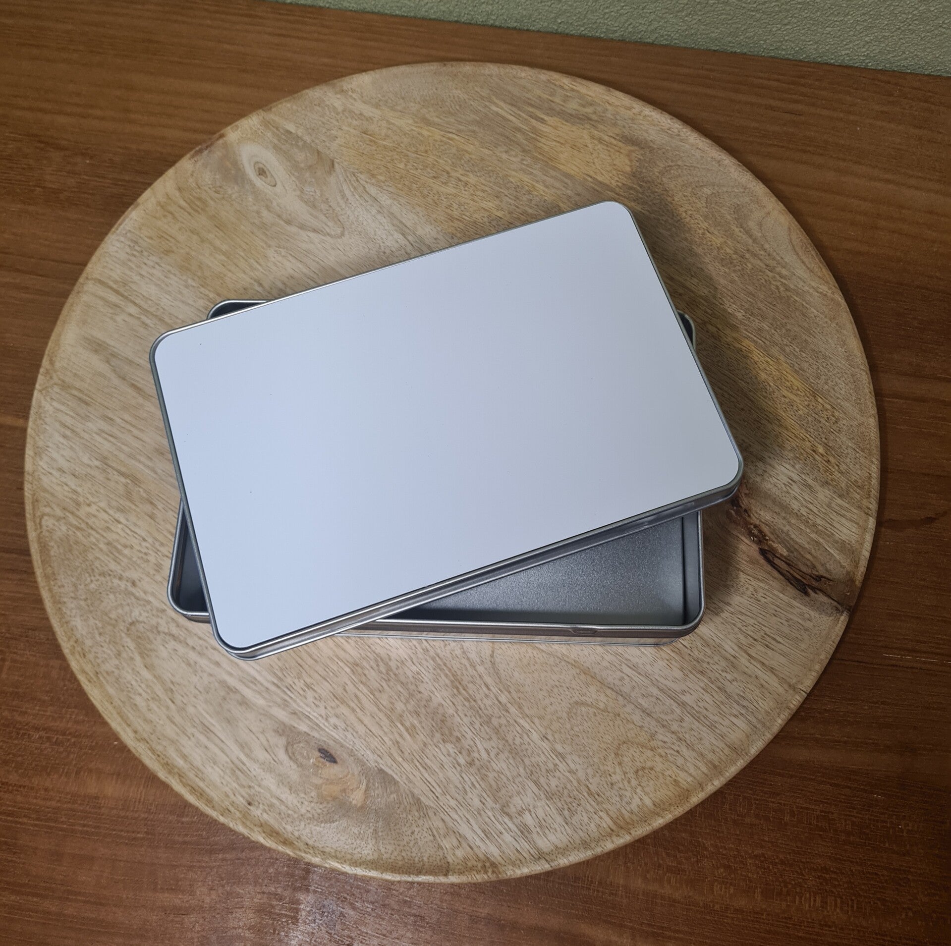 Koekentrommel met foto - rechthoekig