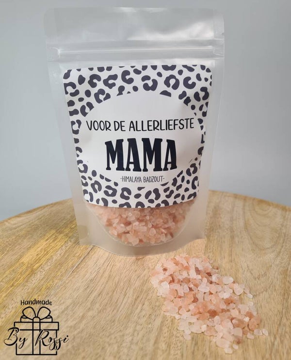 Cadeau zakje met Himalaya badzout - Allerliefste Mama