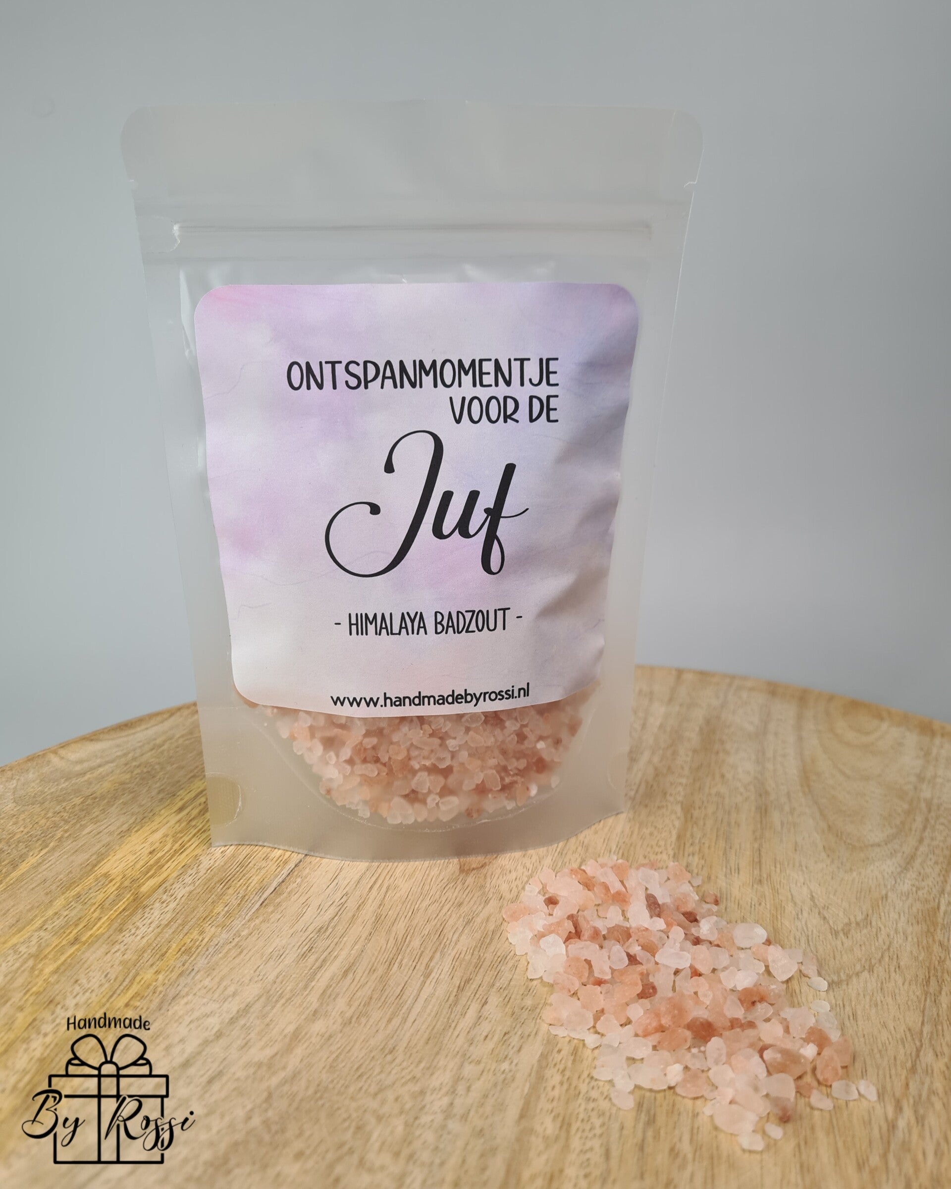 Cadeauzakje Himalaya badzout - Ontspanmomentje voor de Juf