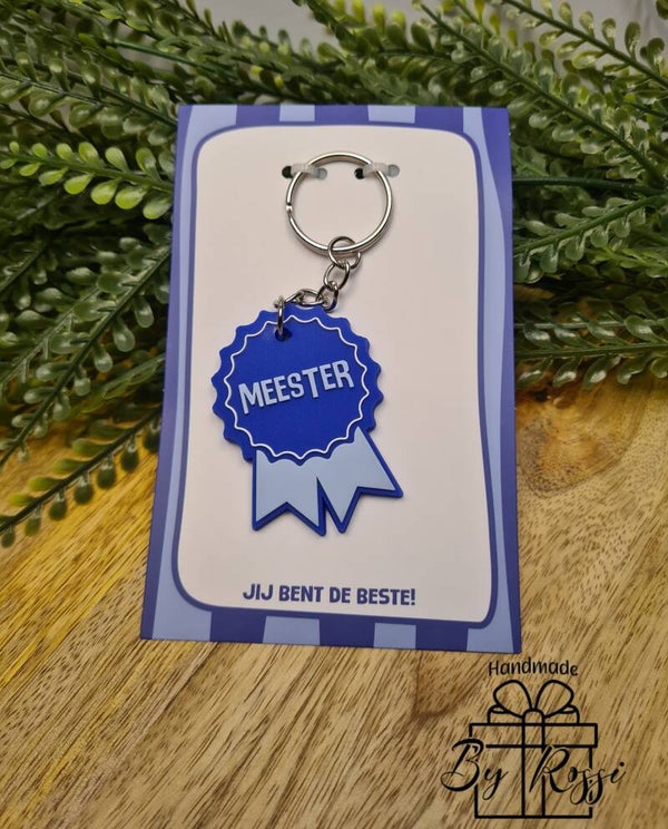 Medaille Sleutelhanger Meester