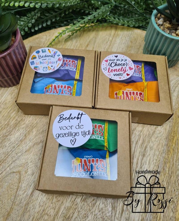 Vensterdoosje met chocolade