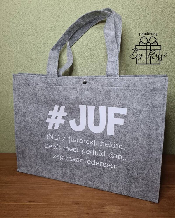#Juf tas voor de heldin in de klas