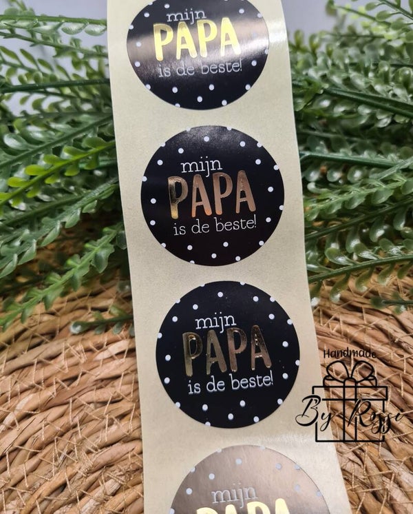Mijn Papa is de beste - Cadeausticker