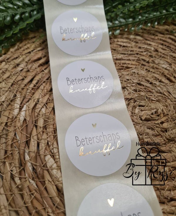 Beterschaps Knuffel - Cadeausticker
