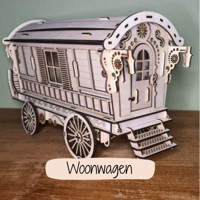 oude gyspy woonwagen als bouwpakket