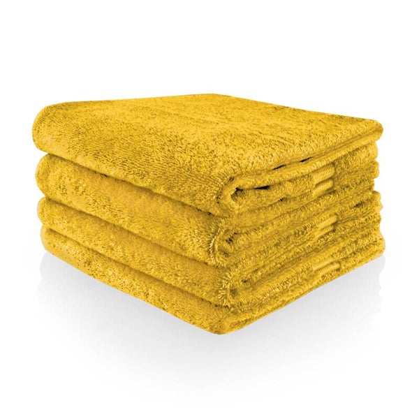 Handdoek met geborduurde naam - Oker