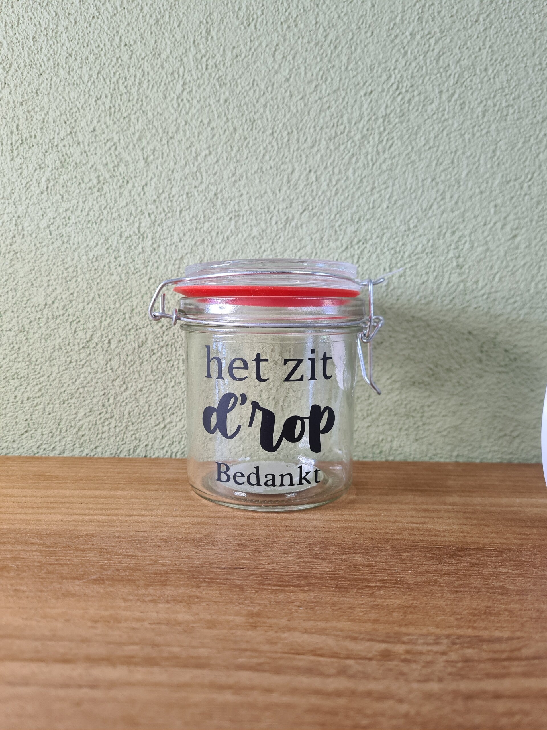 Weckpot klein - Zit D'rop
