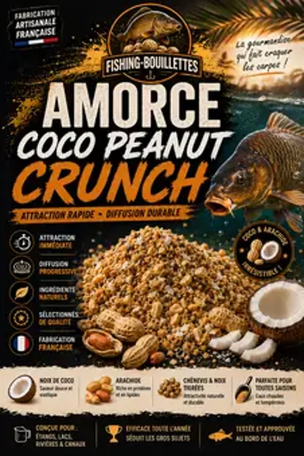 Amorce Coco Peanut Crunch (uniquement sur commande via formulaire de contact)