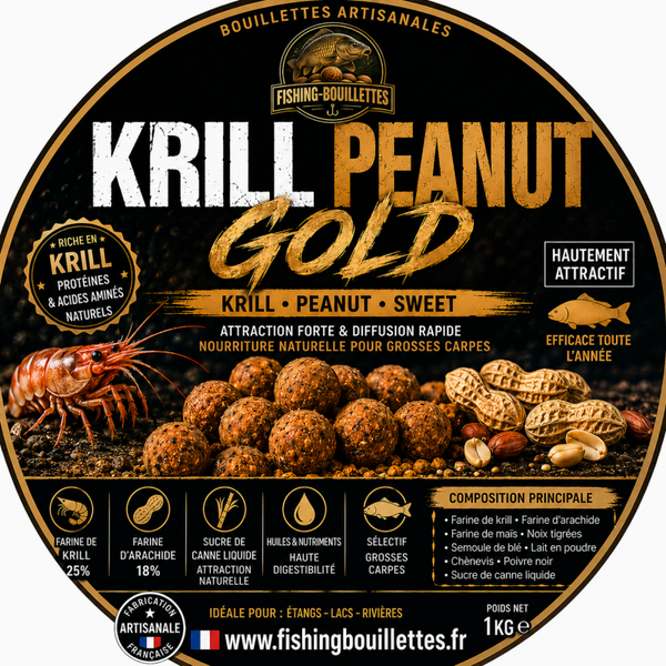Bouillettes Krill Peanut Gold