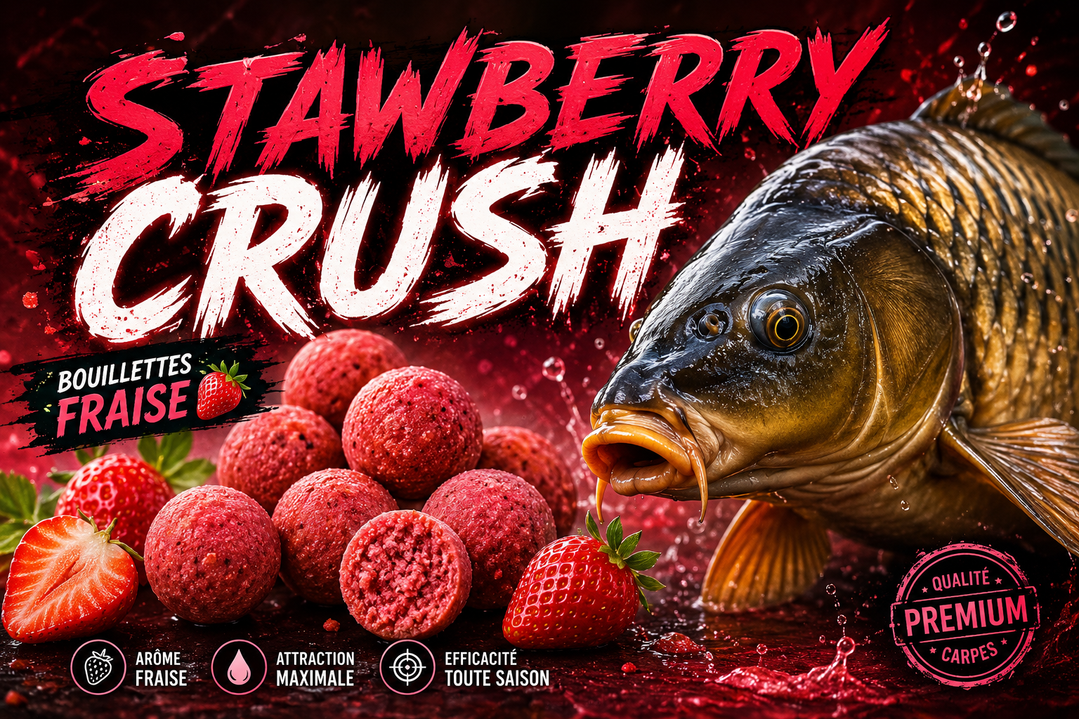 Bouillettes STAWBERRY CRUSH