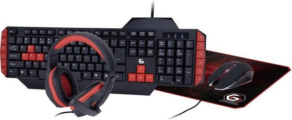 Gembird Ultimate 4-in-1 Gaming Kit toetsenbord en muis