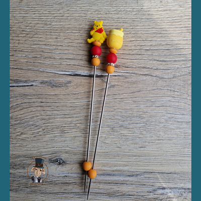 Amigurumi sticks Honingbeertje