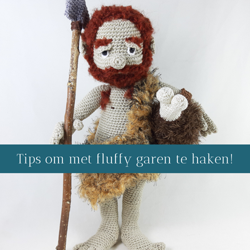 Neanderthaler gehaakt met fluffy garen