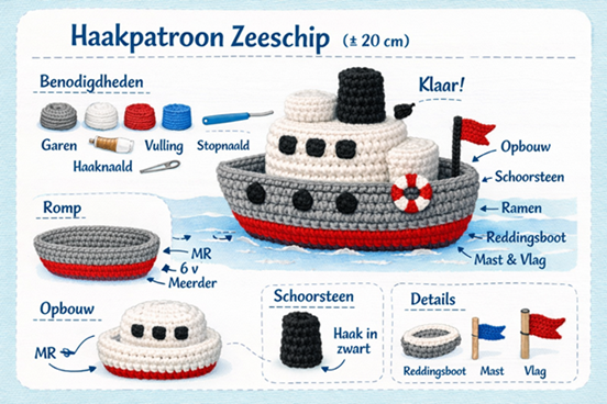 Een afbeelding van een zeeschip ontworpen door chat gpt