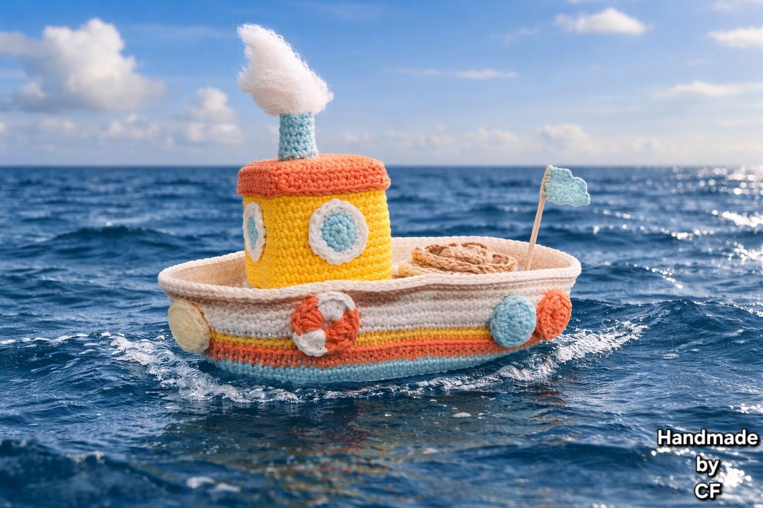 Bootje gehaakt door Christine