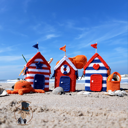Gehaakte strandhuisjes
