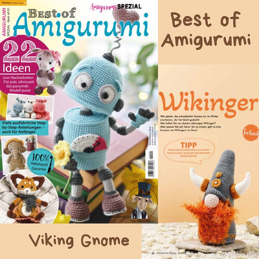 Viking Gnome haakpatroon in Duitse Amigurumi Spezial