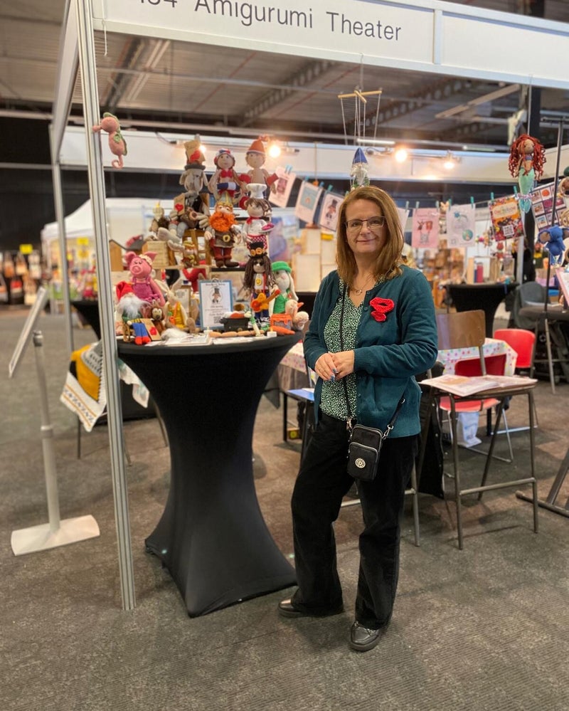 Tafel met alle gehaakte ontwerpen van Claudia Biera CB's Creations