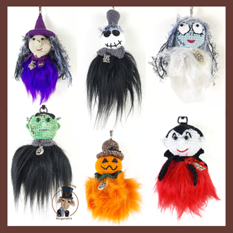 Halloween funnies met pompom
