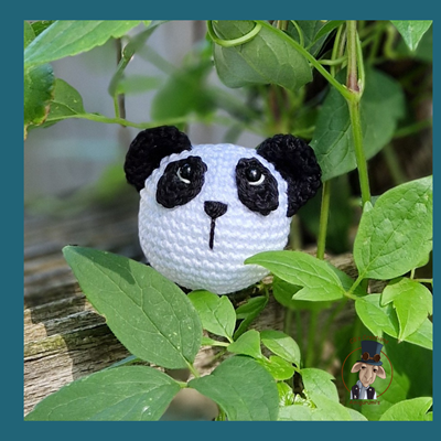 Haakpatroon Panda Hoofdje