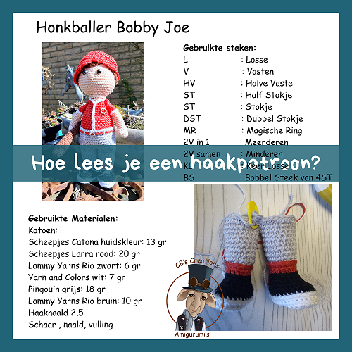 Voorbeeld van een haakpatroon