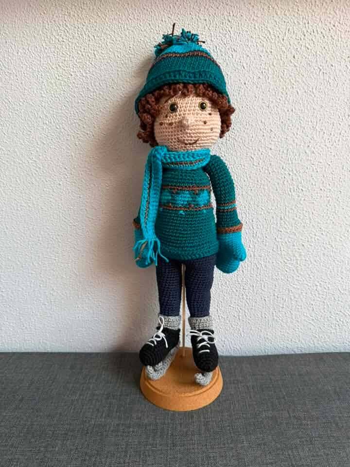 Schaatser Hein van Monique Cornet