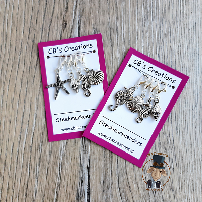 Steekmarkeerders Strand en Zee thema