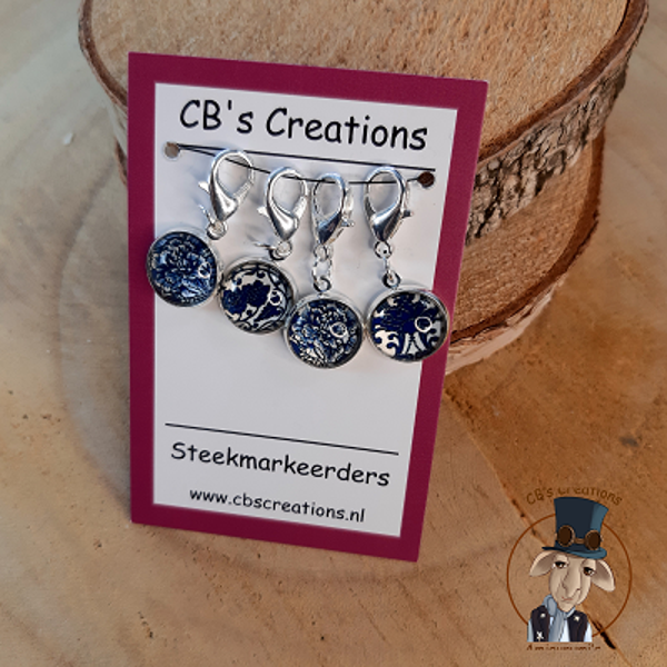 Steekmarkeerder Delfts Blauw, per set