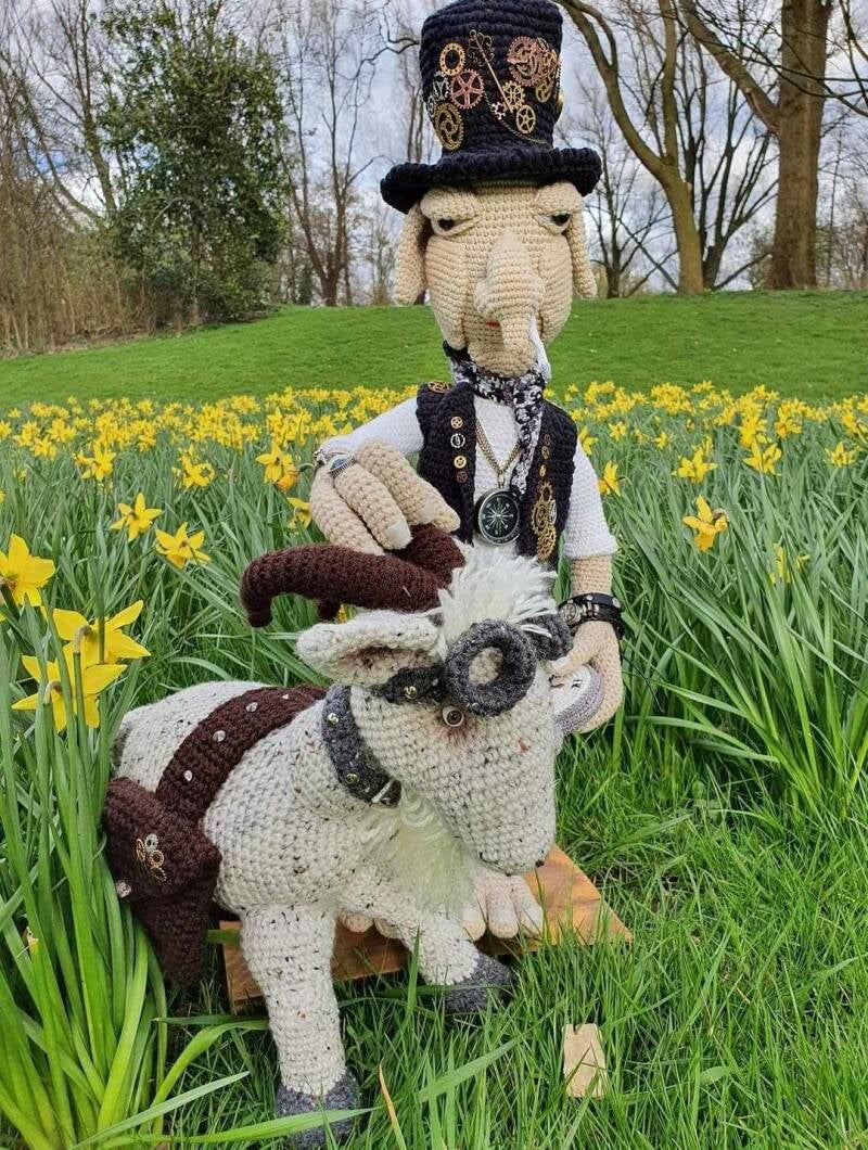 Steampunk Franklin Forge en Milton James gemaakt door Wilma