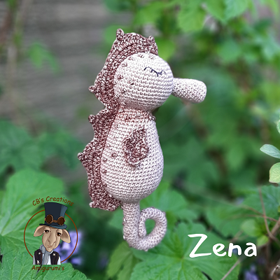 Zeepaardje Zena met Stone Washed garen