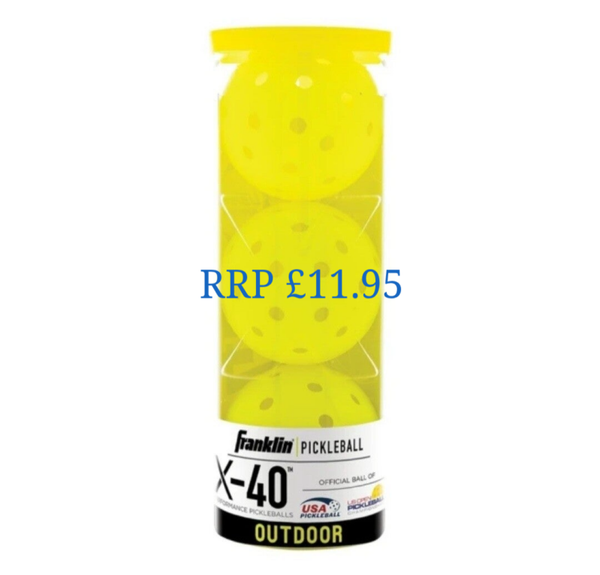 Franklin X-40 Outdoor pickleball 3 pack Optic Yellow