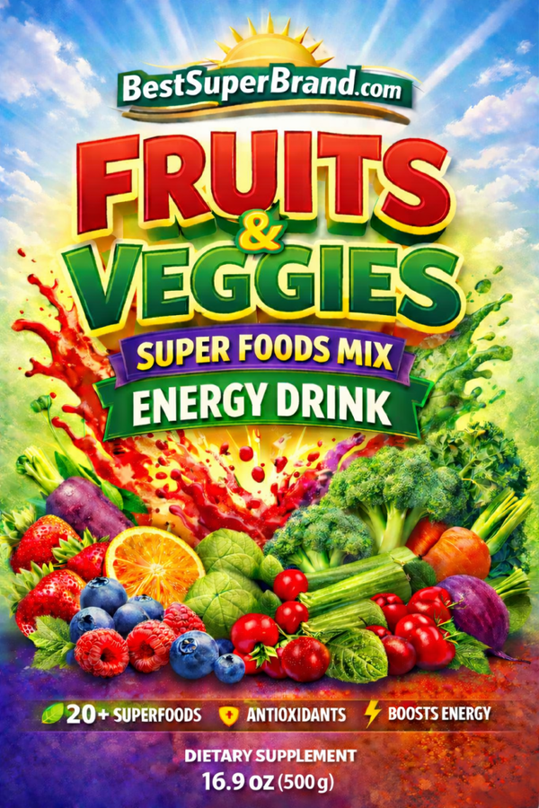 Fruits & Veggies Energy Drink 16.9 oz