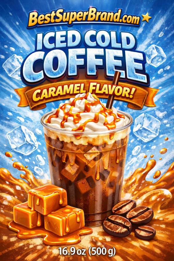Ice Cold Coffee Caramel Flavor 16.9 oz