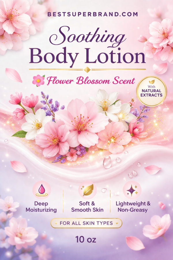 Body Lotion Flower Scent (10 oz).
