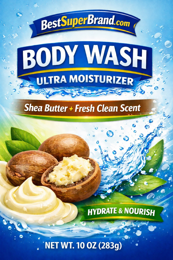 Body Wash Shea Butter (10 oz).