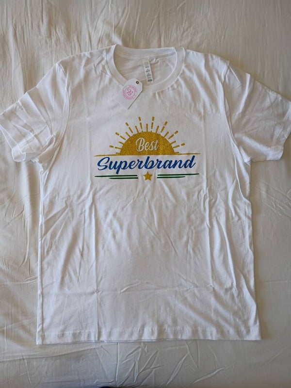 T-shirt White Glitter Design