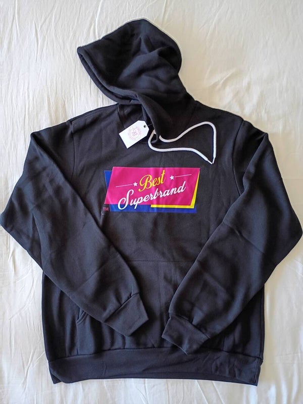 Hoodie Blk with Graphic Designs