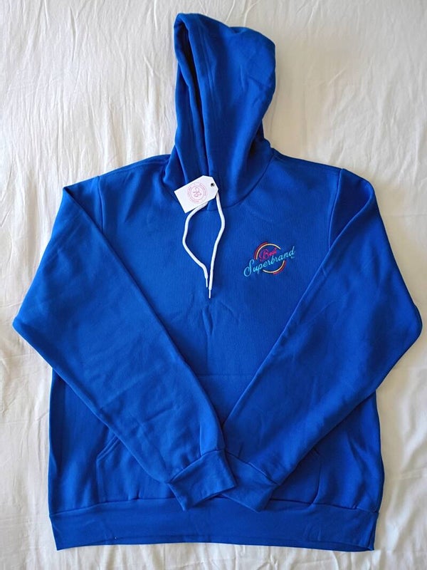 Hoodie Blue Embroidered Designs