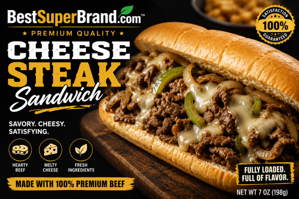 Cheese Steak Sandwich (1 per pack).