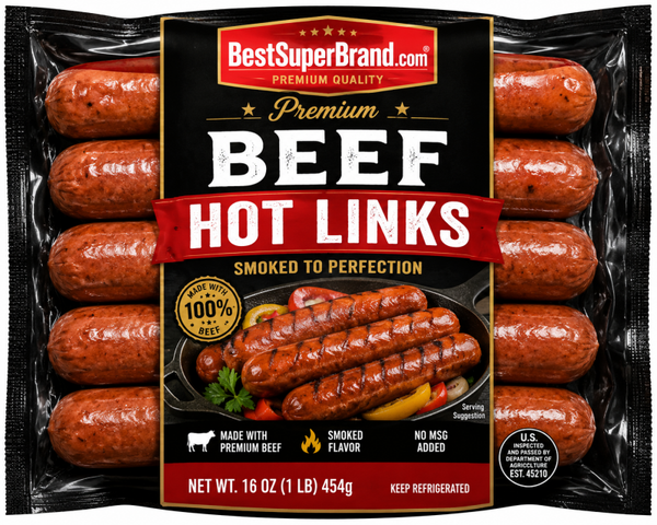 Beef Hot Links 6 pack.